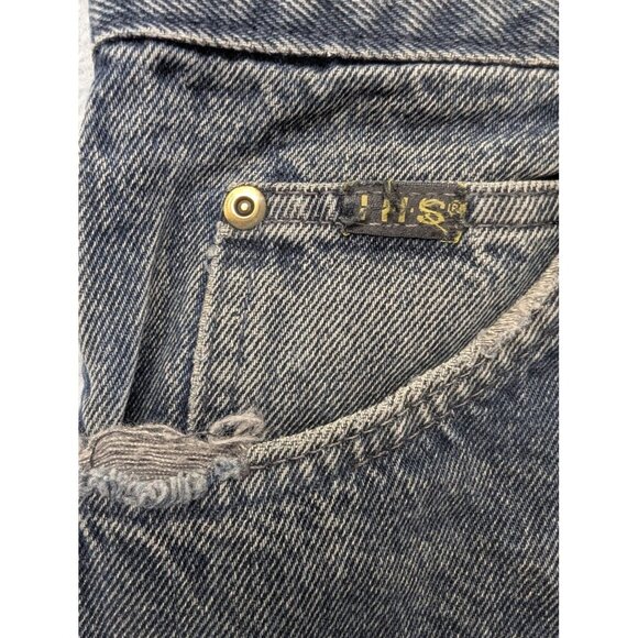 Vintage H.I.S Jeans Mens 42x34 Blue Gray Distressed Stonewash 90s Made USA Y2K - Picture 5 of 15
